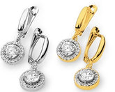 עגילי זהב פיירו תלויים